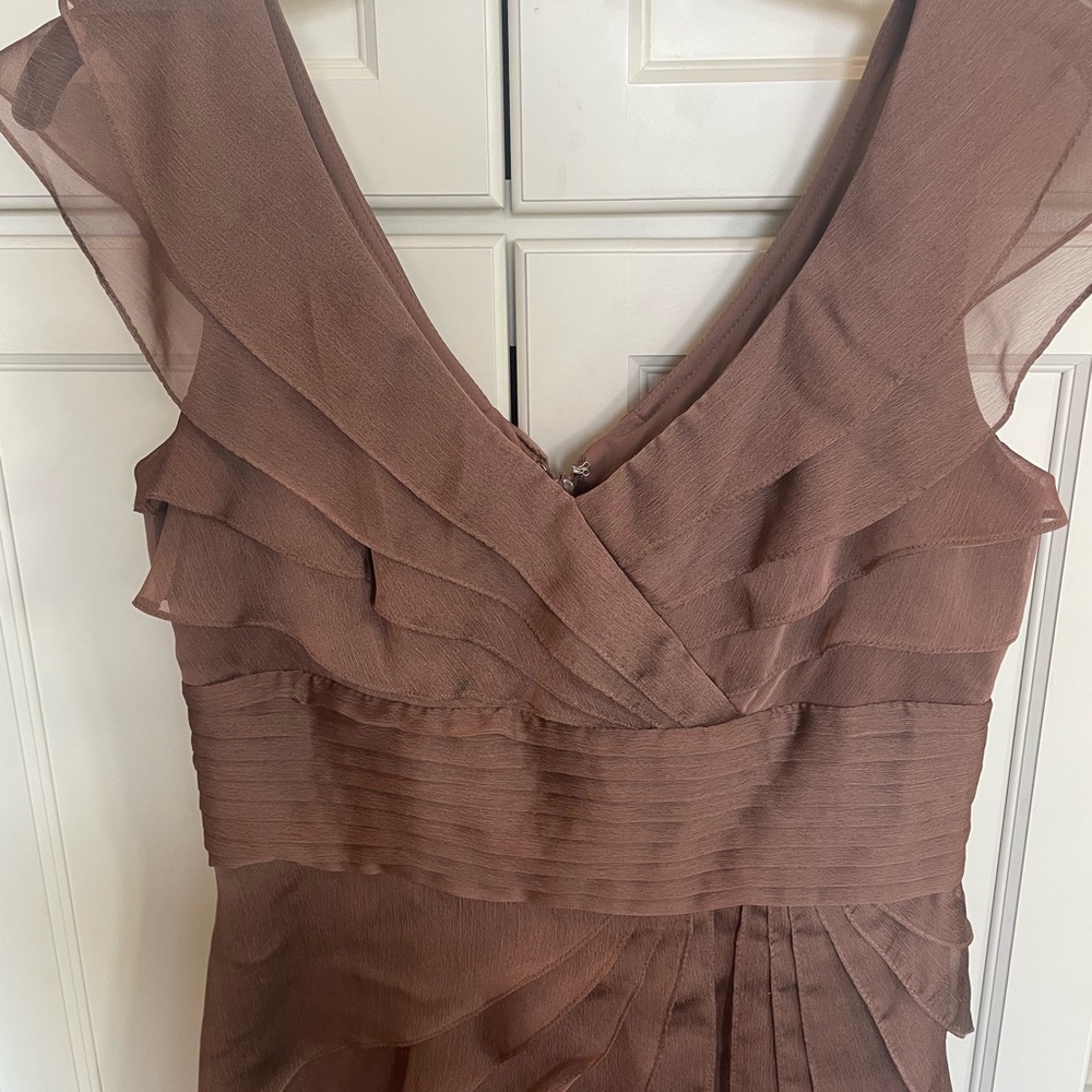 Adrianna Papell occasions brown shutter dress 4 - Picture 10 of 10